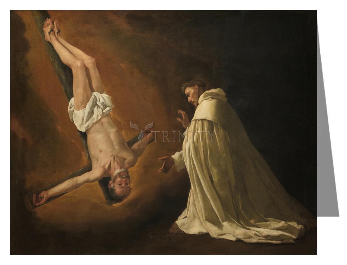 Apparition of St. Peter to Saint Peter Nolasco - Note Card Custom Text by Museum Classics - Trinity Stores