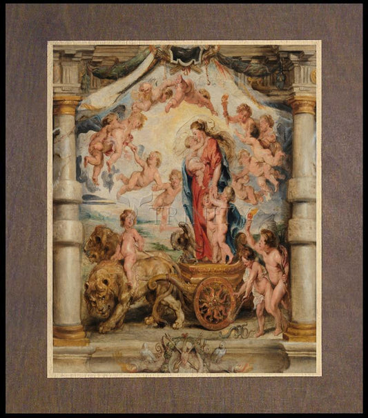 Triumph of Divine Love - Wood Plaque Premium by Museum Classics - Trinity Stores