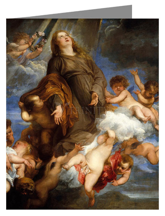 St. Rosalia Interceding for Plague-stricken of Palermo - Note Card Custom Text by Museum Classics - Trinity Stores