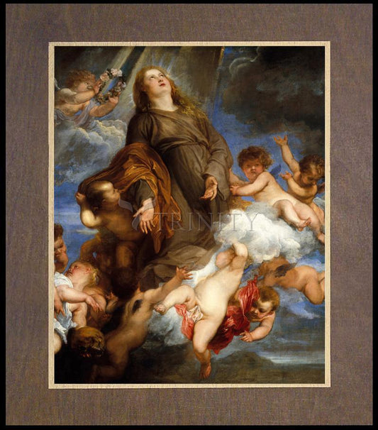 St. Rosalia Interceding for Plague-stricken of Palermo - Wood Plaque Premium by Museum Classics - Trinity Stores