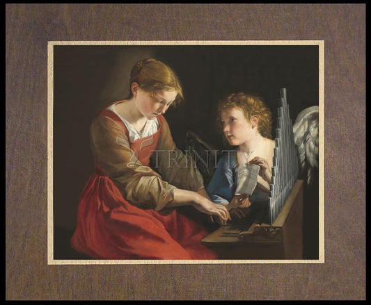 St. Cecilia - Wood Plaque Premium by Museum Classics - Trinity Stores