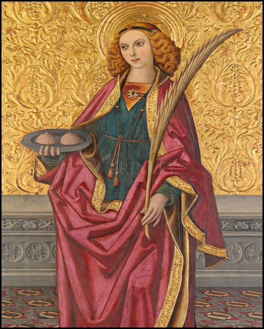 St. Agatha - Wood Plaque by Museum Classics - Trinity Stores