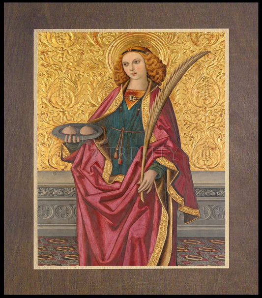 St. Agatha - Wood Plaque Premium by Museum Classics - Trinity Stores