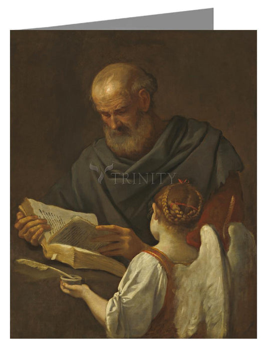 St. Matthew and Angel - Note Card Custom Text by Museum Classics - Trinity Stores