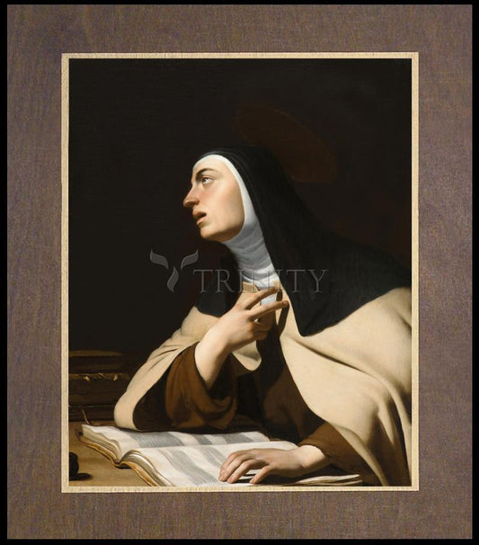 St. Teresa of Avila - Wood Plaque Premium