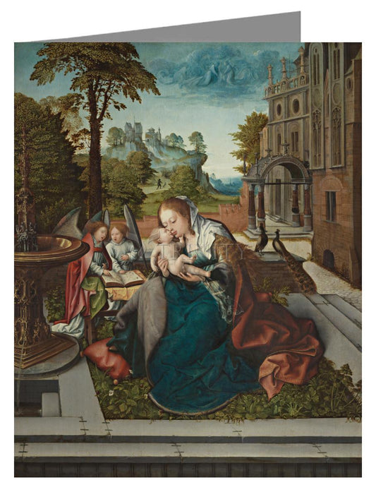 Mary and Child with Angels - Note Card Custom Text by Museum Classics - Trinity Stores