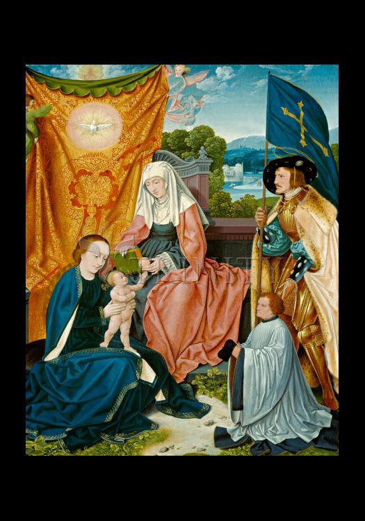 Mary and Child with Sts. Anne, Gereon, and Donor - Holy Card by Museum Classics - Trinity Stores