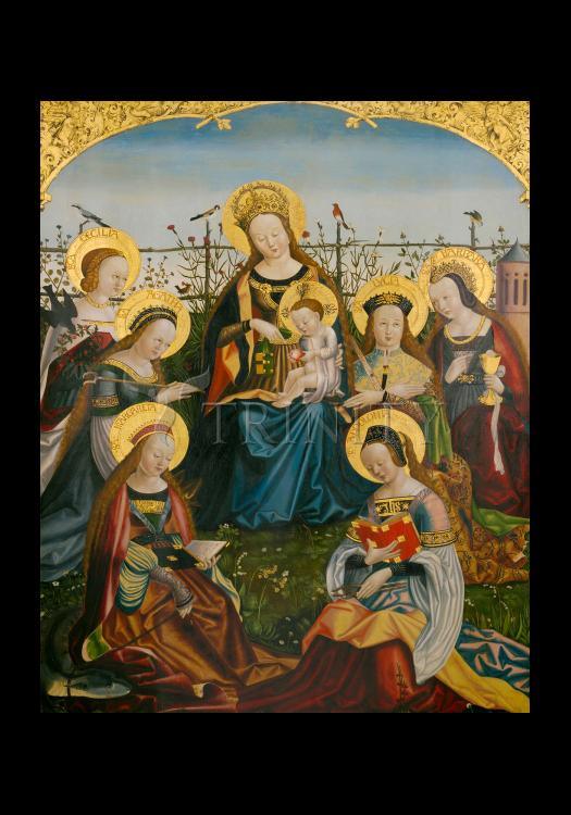 Mary and Child with Saints - Holy Card by Museum Classics - Trinity Stores