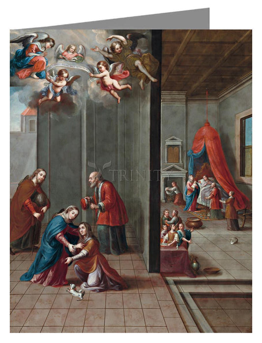 Visitation and Birth of St. John the Baptist - Note Card Custom Text by Museum Classics - Trinity Stores