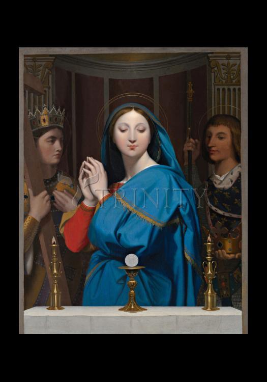 Mary Adoring the Host - Holy Card by Museum Classics - Trinity Stores