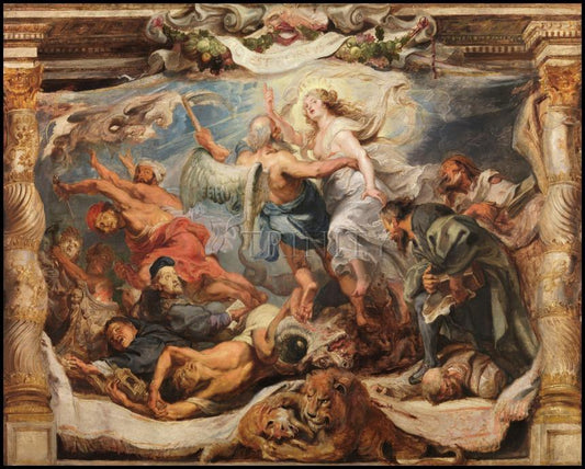Victory of Truth over Heresy - Wood Plaque by Museum Classics - Trinity Stores