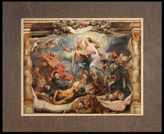 Victory of Truth over Heresy - Wood Plaque Premium by Museum Classics - Trinity Stores