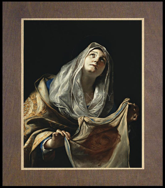 St. Veronica with Veil - Wood Plaque Premium by Museum Classics - Trinity Stores