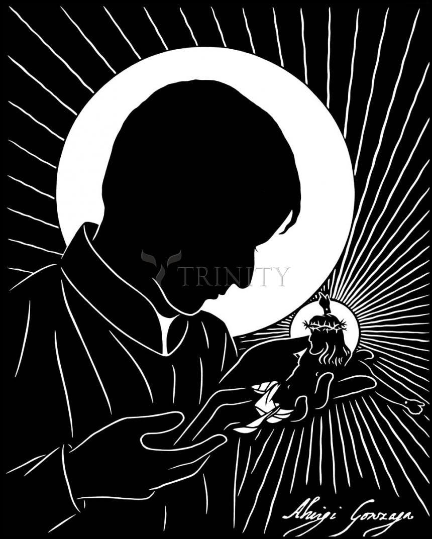 St. Aloysius Gonzaga - Wood Plaque by Dan Paulos - Trinity Stores