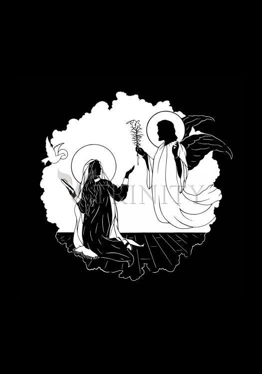 Annunciation - Holy Card by Dan Paulos - Trinity Stores
