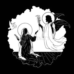 Wood Plaque - Annunciation by D. Paulos