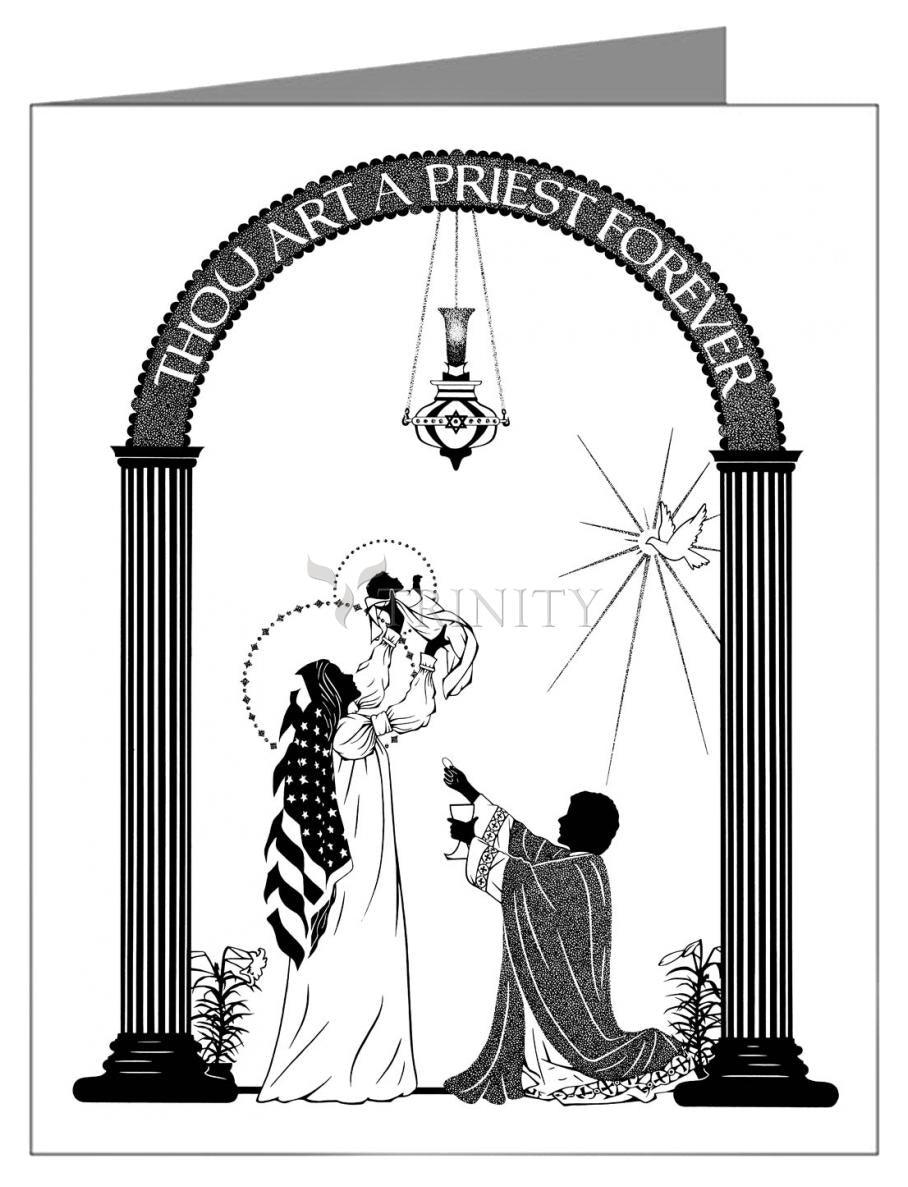 Thou Art A Priest Forever - Note Card by Dan Paulos - Trinity Stores