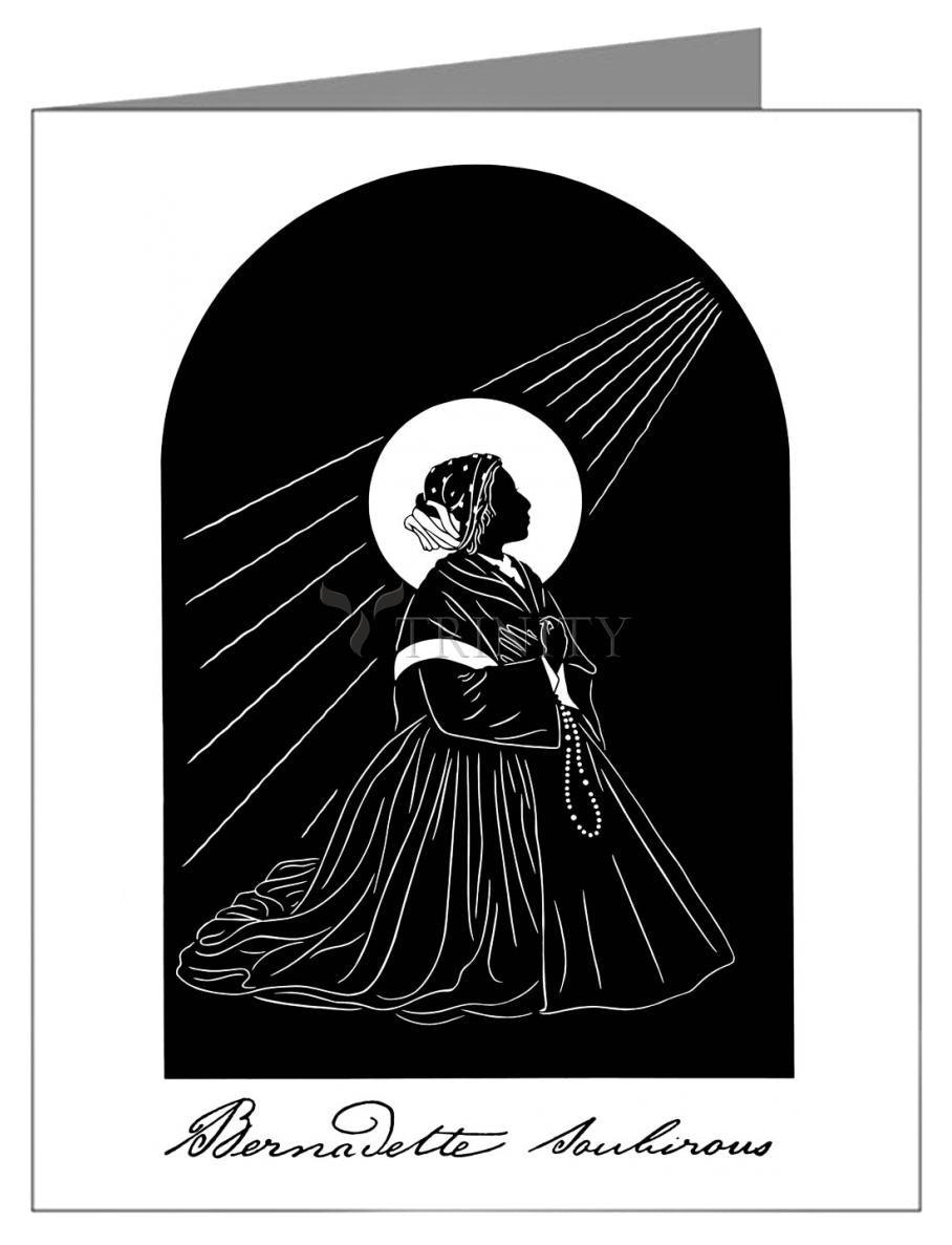 St. Bernadette - Note Card Custom Text by Dan Paulos - Trinity Stores