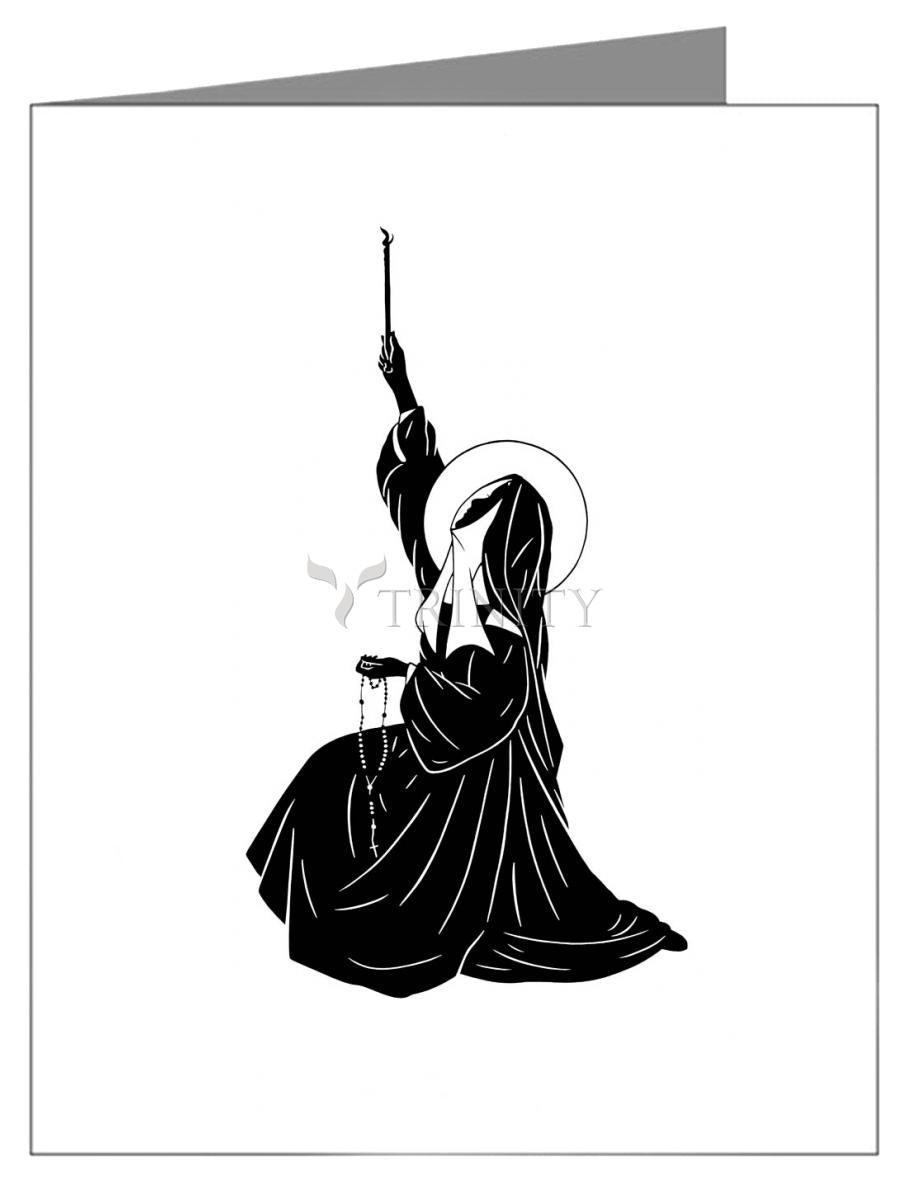 St. Bernadette's Ave - Note Card Custom Text by Dan Paulos - Trinity Stores