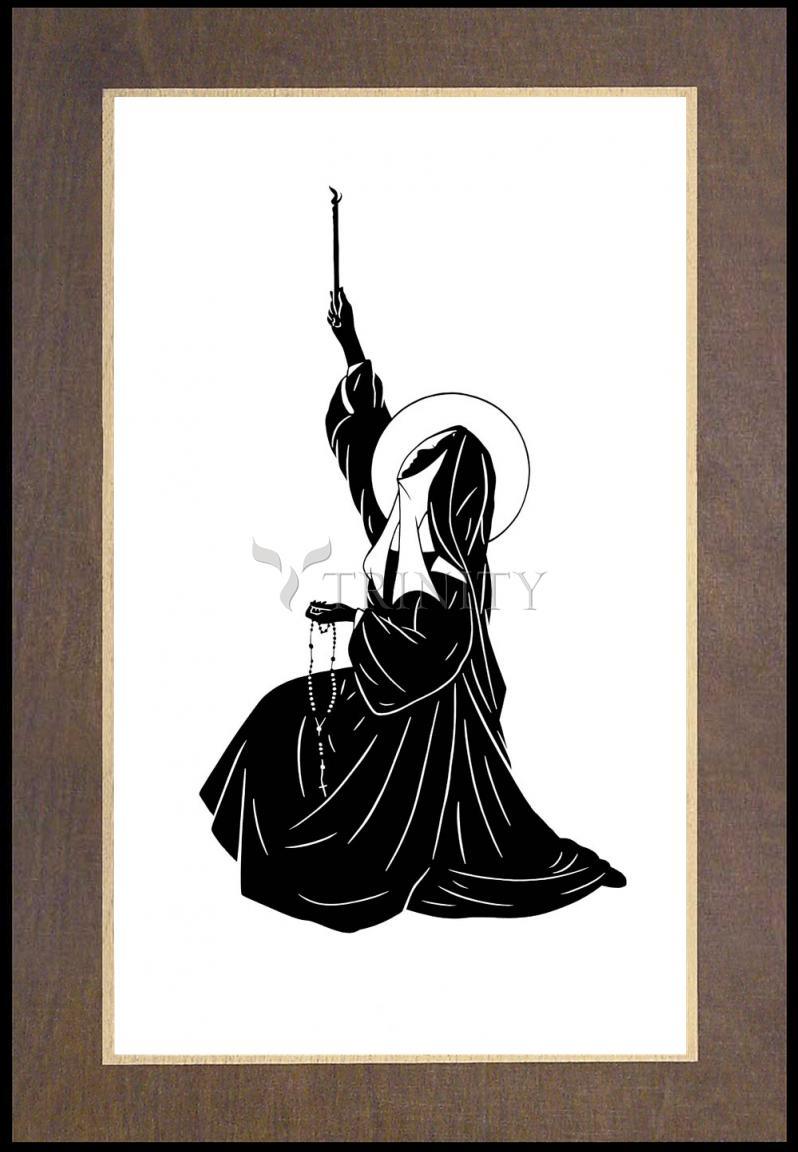 St. Bernadette's Ave - Wood Plaque Premium by Dan Paulos - Trinity Stores
