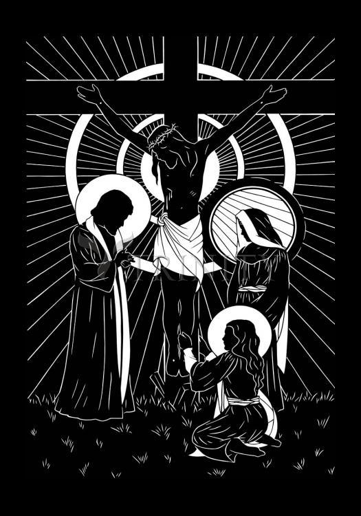 Behold Thy Mother - Holy Card by Dan Paulos - Trinity Stores