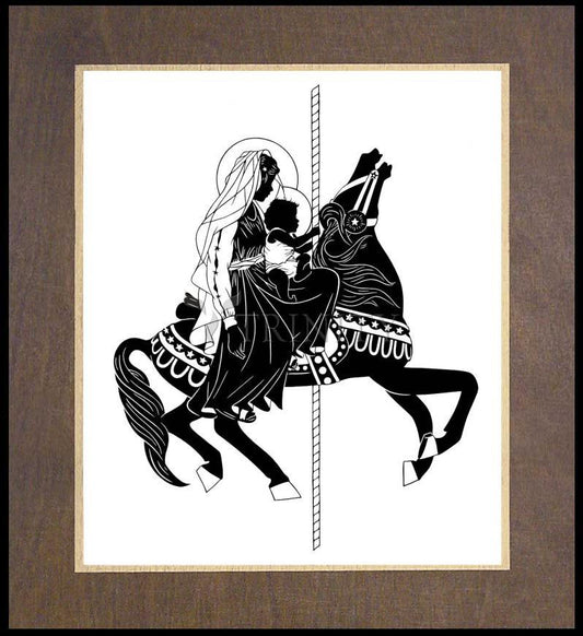 Carousel Madonna - Wood Plaque Premium by Dan Paulos - Trinity Stores
