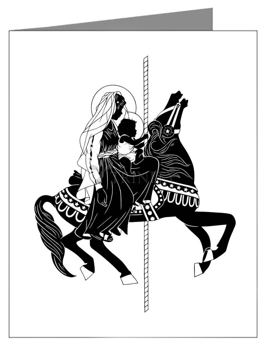 Carousel Madonna - Note Card by Dan Paulos - Trinity Stores