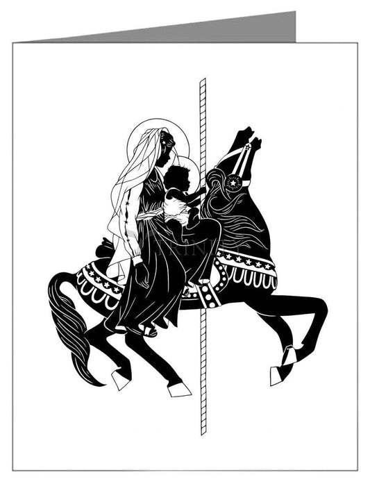 Carousel Madonna - Note Card by Dan Paulos - Trinity Stores