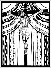 Wood Plaque - Cristo de Chimayó by D. Paulos
