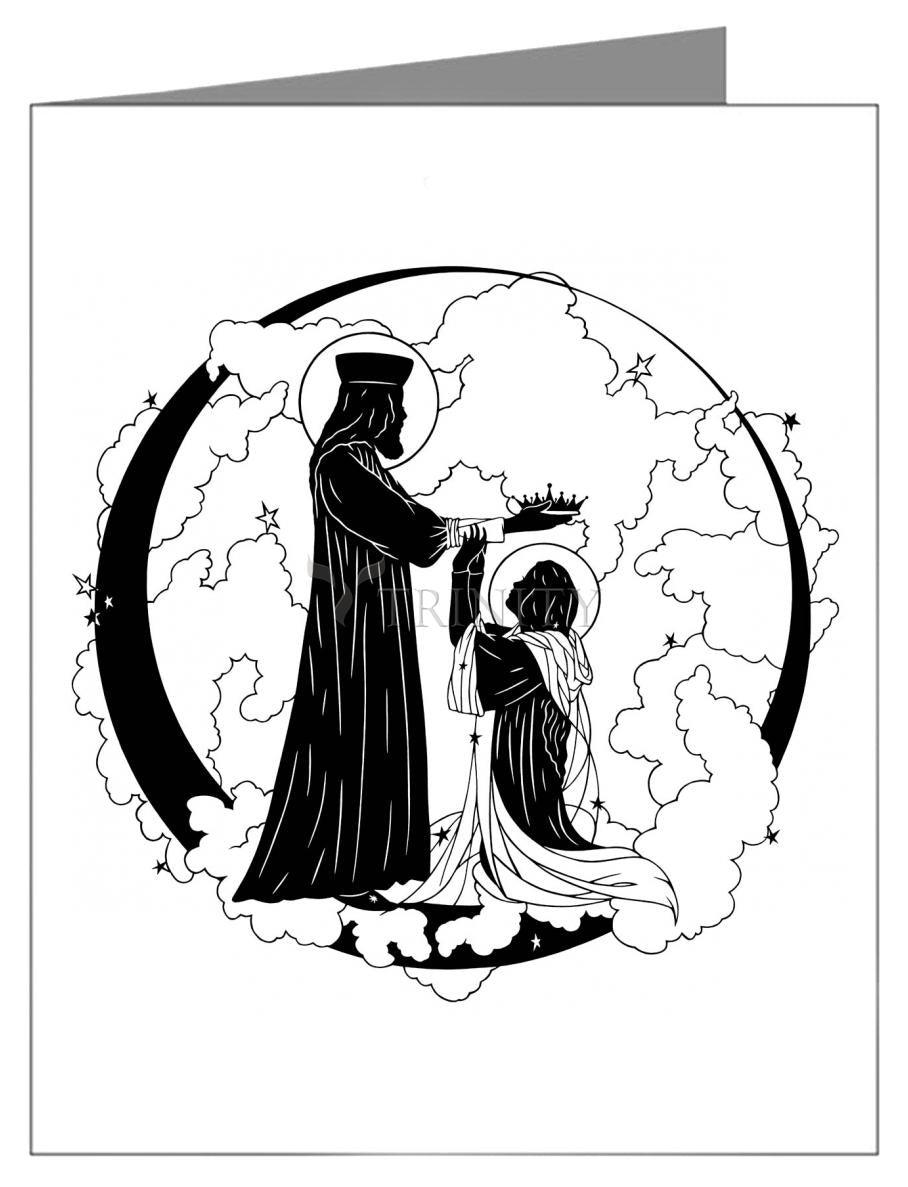 Coronation of Mary - Note Card by Dan Paulos - Trinity Stores