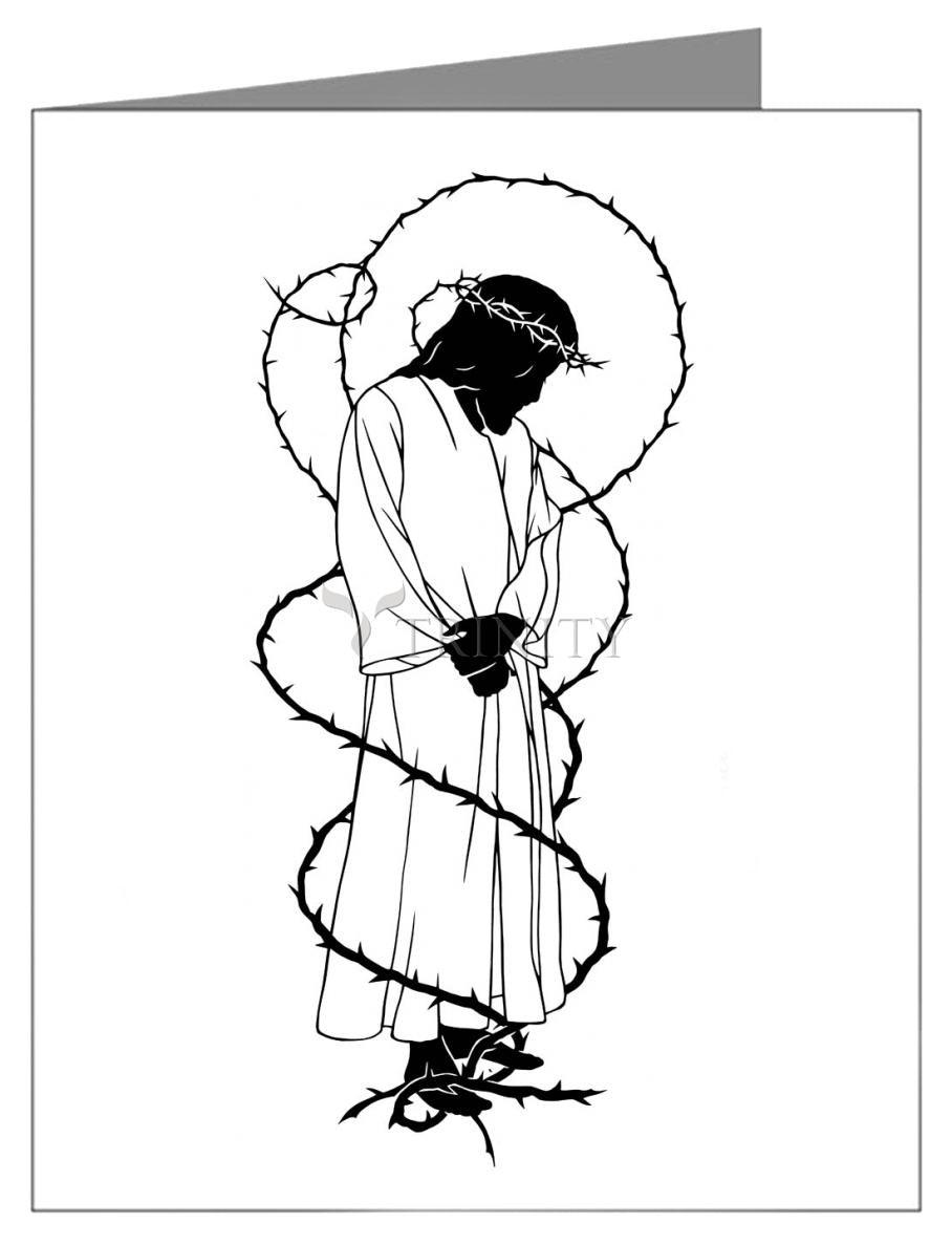 Crowning with Thorns - Note Card Custom Text by Dan Paulos - Trinity Stores