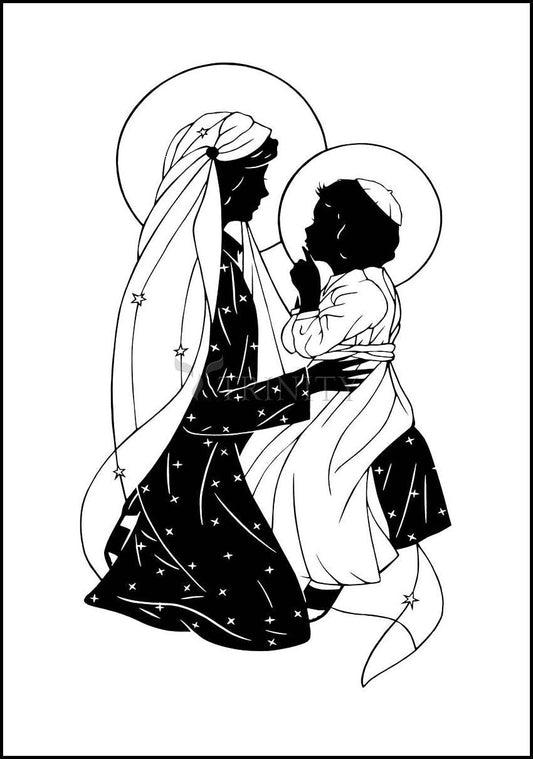 Lovely Lady Dressed in Blue - Detail - Wood Plaque by Dan Paulos - Trinity Stores