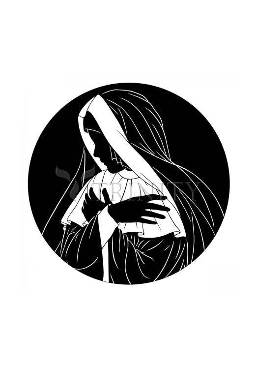 Mater Dolorosa - Holy Card by Dan Paulos - Trinity Stores
