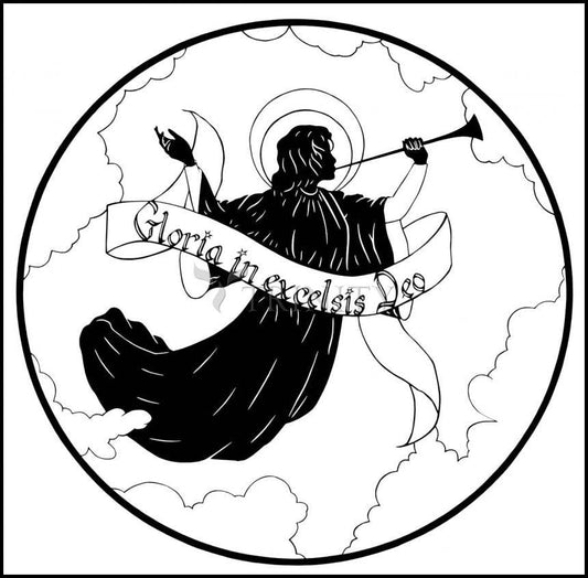 Gloria - Wood Plaque by Dan Paulos - Trinity Stores