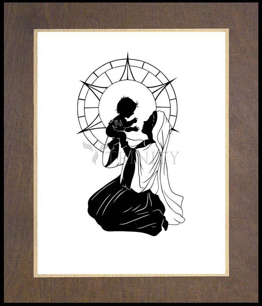 Heaven's Crystal Window - Wood Plaque Premium by Dan Paulos - Trinity Stores