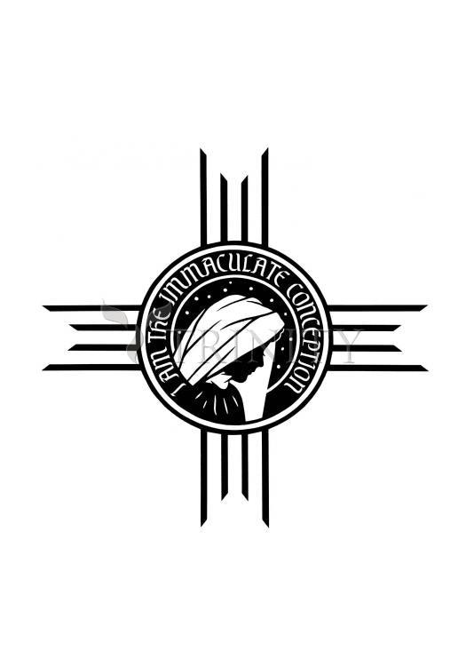 I am the Immaculate Conception - Holy Card by Dan Paulos - Trinity Stores