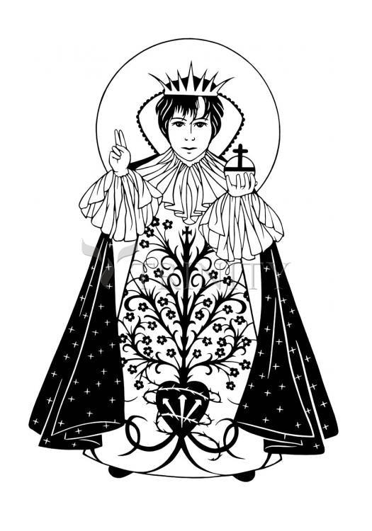 Infant of Prague - Holy Card by Dan Paulos - Trinity Stores