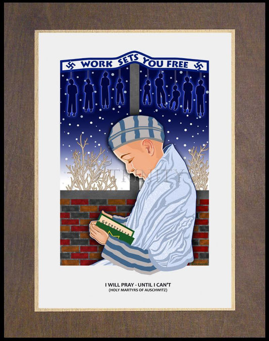 I Will Pray Until I Can't - Wood Plaque Premium by Dan Paulos - Trinity Stores