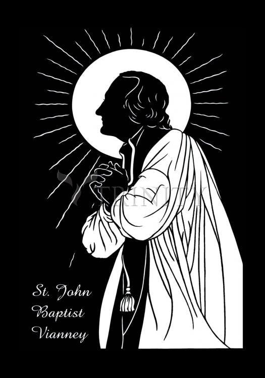 St. John Baptist Vianney - Holy Card by Dan Paulos - Trinity Stores