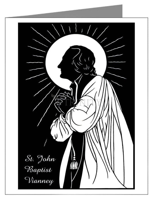St. John Baptist Vianney - Note Card by Dan Paulos - Trinity Stores