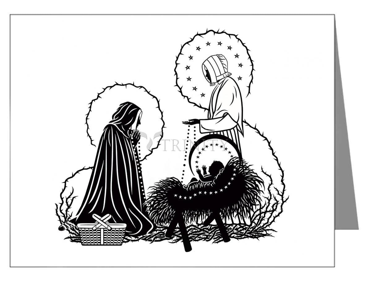 St. Jeanne Jugan and Infant Jesus - Note Card by Dan Paulos - Trinity Stores