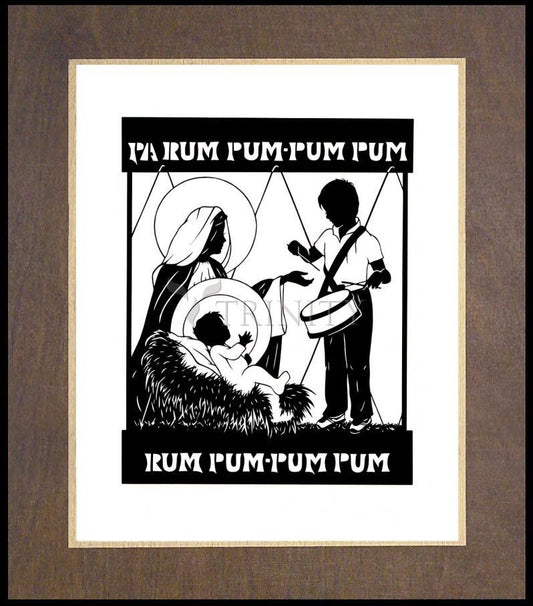 Little Drummer Boy - Wood Plaque Premium by Dan Paulos - Trinity Stores