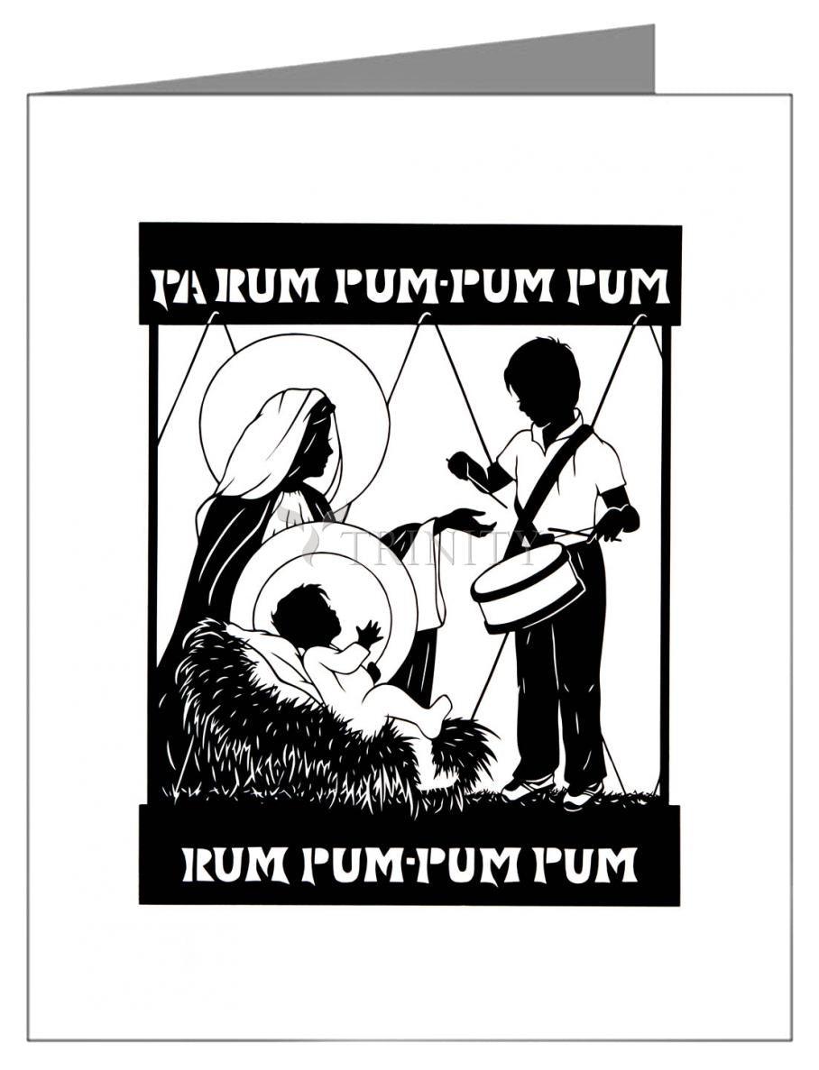 Little Drummer Boy - Note Card Custom Text by Dan Paulos - Trinity Stores
