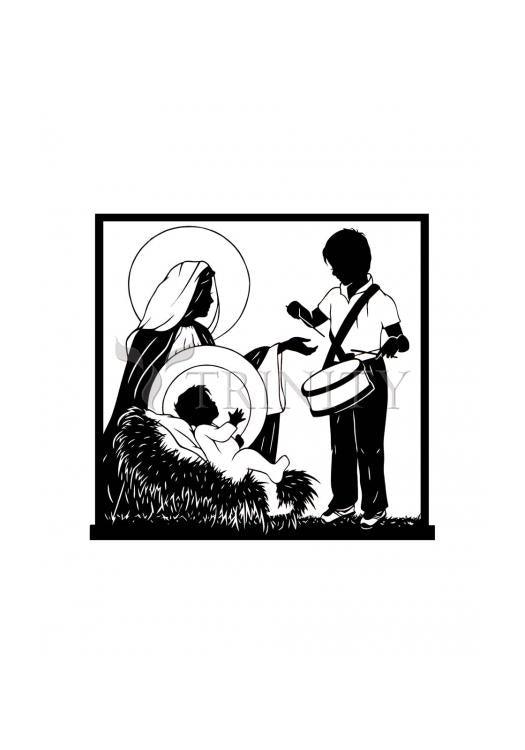 Little Drummer Boy - Detail - Holy Card by Dan Paulos - Trinity Stores