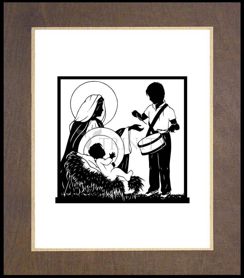Little Drummer Boy - Detail - Wood Plaque Premium by Dan Paulos - Trinity Stores
