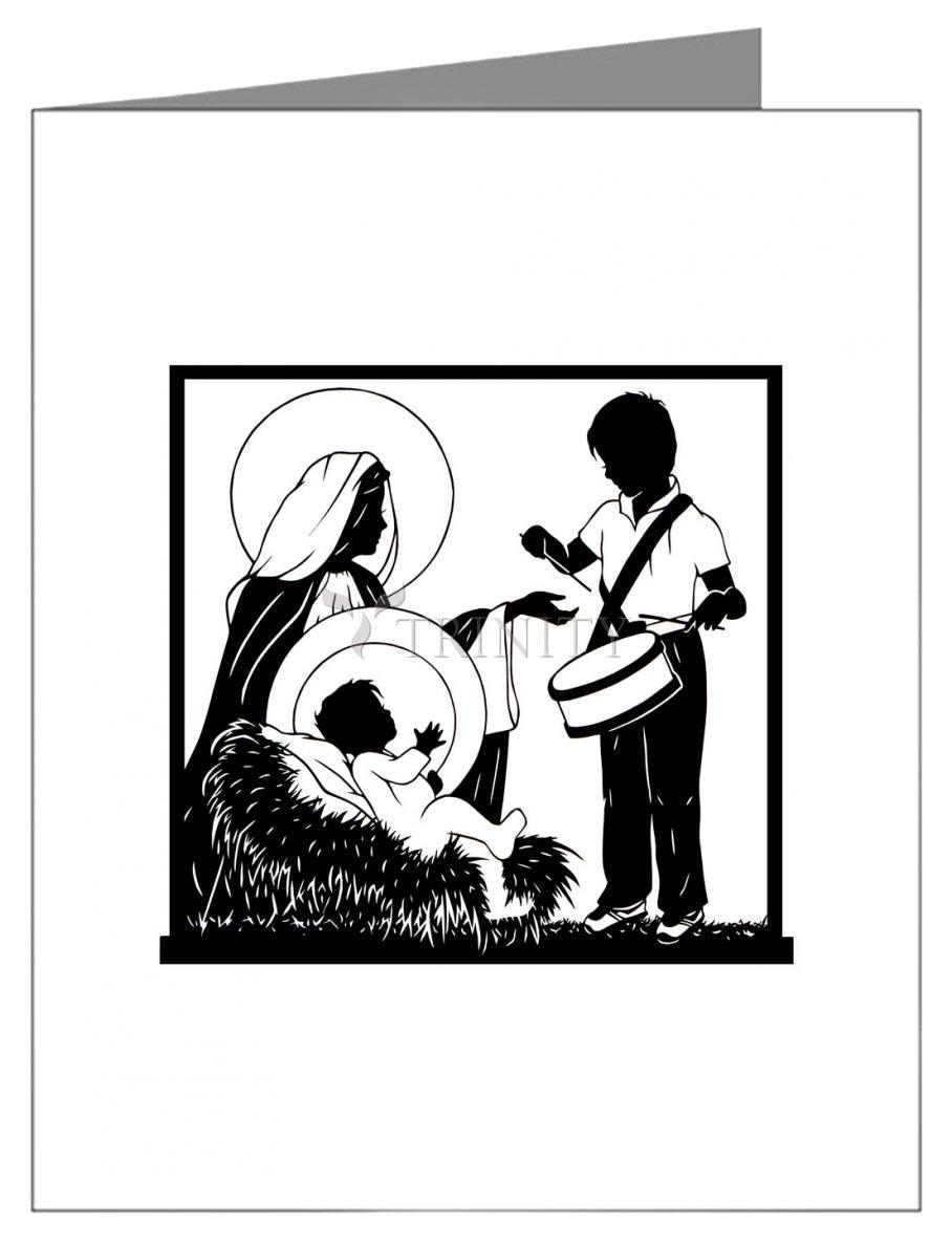 Little Drummer Boy - Detail - Note Card Custom Text by Dan Paulos - Trinity Stores