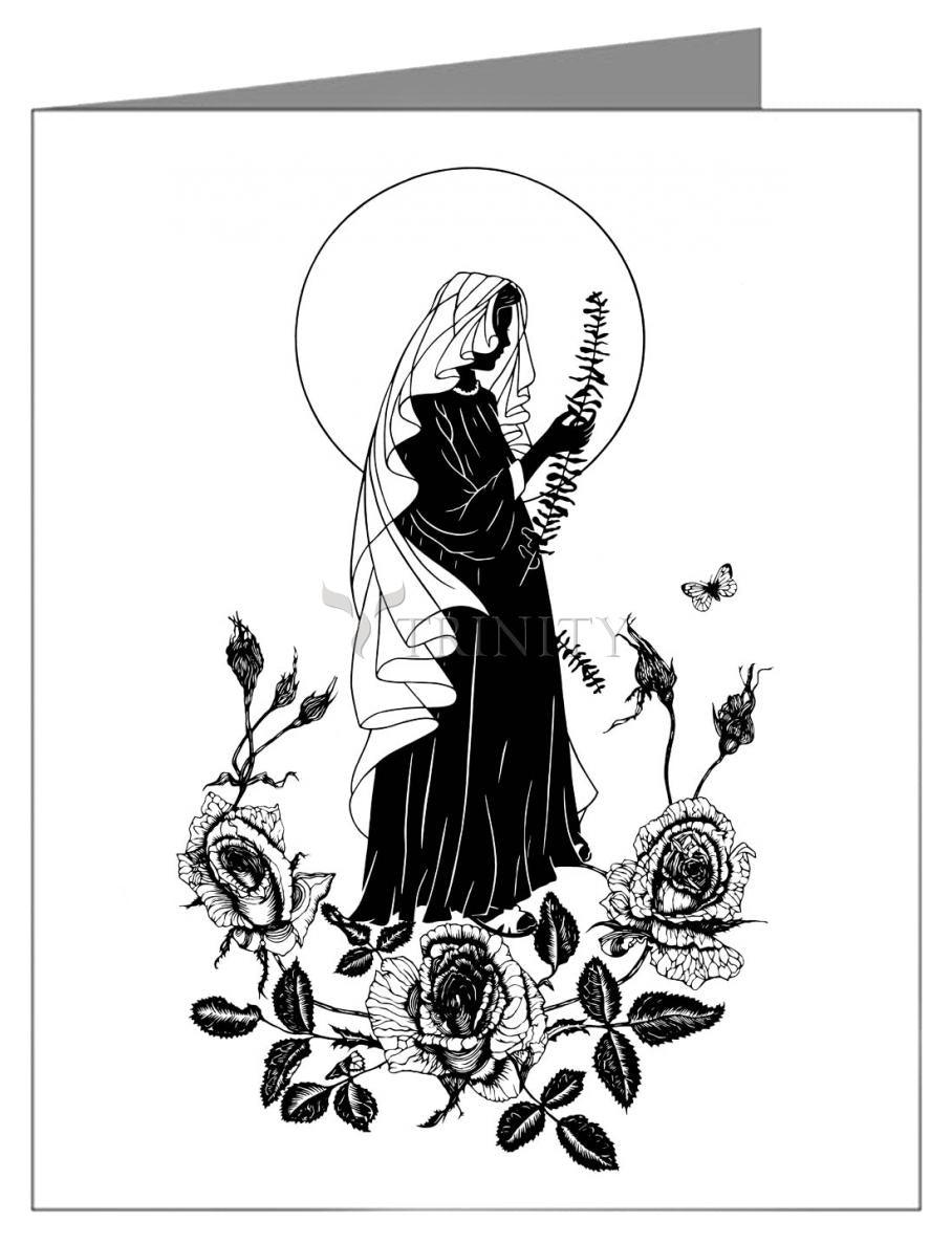 Lo, How A Rose E'er Blooming - Note Card Custom Text by Dan Paulos - Trinity Stores