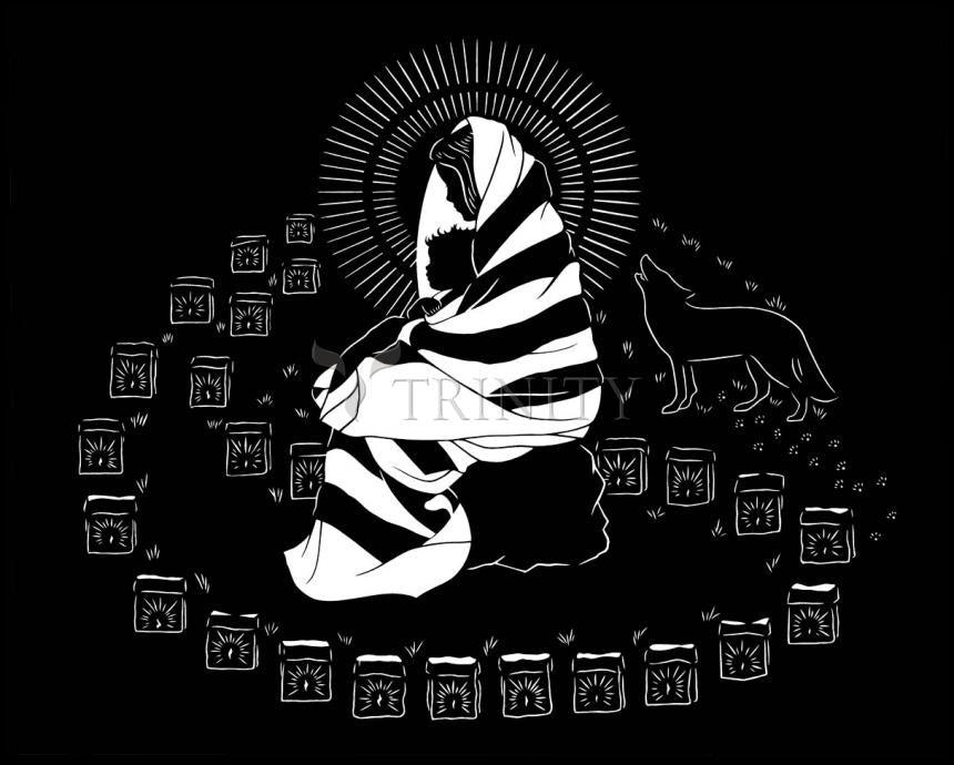 Lighted Path - Wood Plaque by Dan Paulos - Trinity Stores