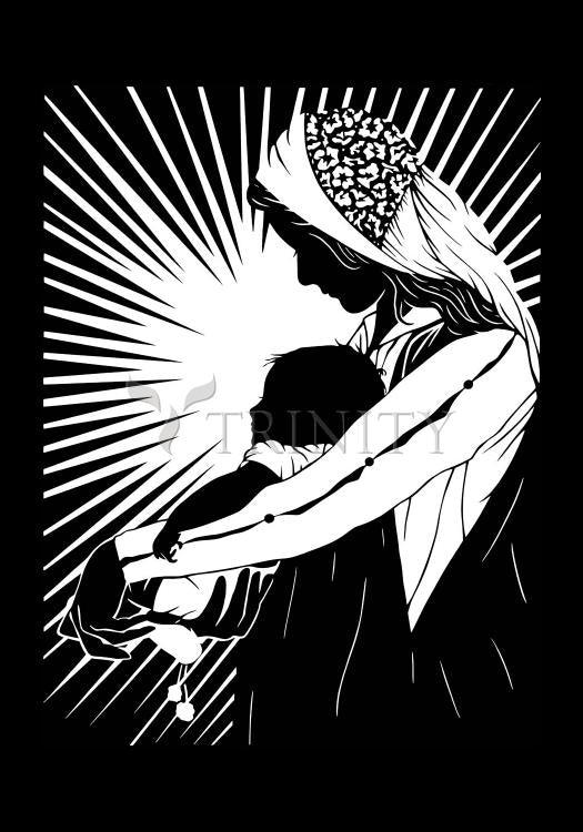 Our Lady of the Light - ver.1 - Holy Card by Dan Paulos - Trinity Stores