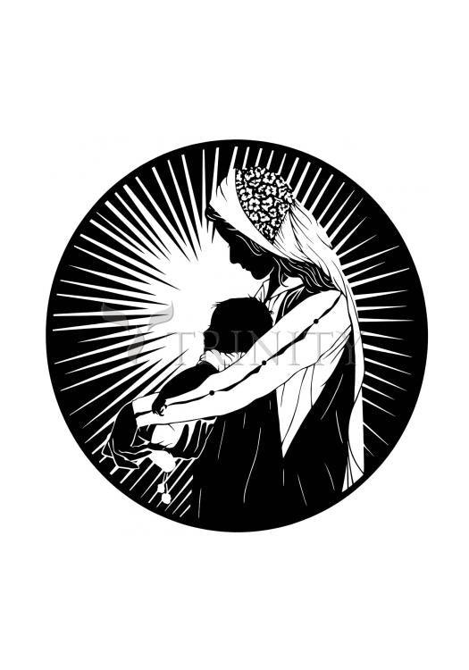 Our Lady of the Light - ver.2 - Holy Card by Dan Paulos - Trinity Stores